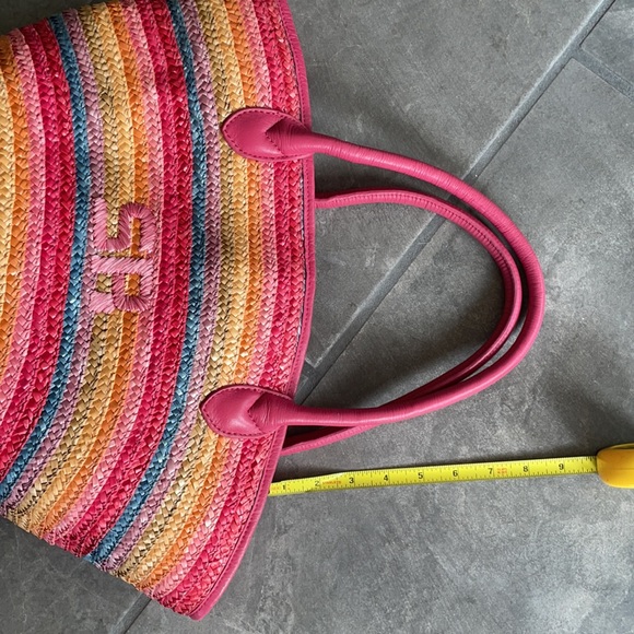 Sonya Rykiel straw beach basket pink - Picture 10 of 10